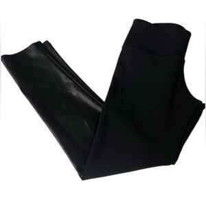 Katie J NYC Junior Hi Shine Solid Black Leggings Size Large